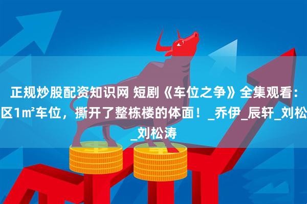 正规炒股配资知识网 短剧《车位之争》全集观看：区区1㎡车位，撕开了整栋楼的体面！_乔伊_辰轩_刘松涛